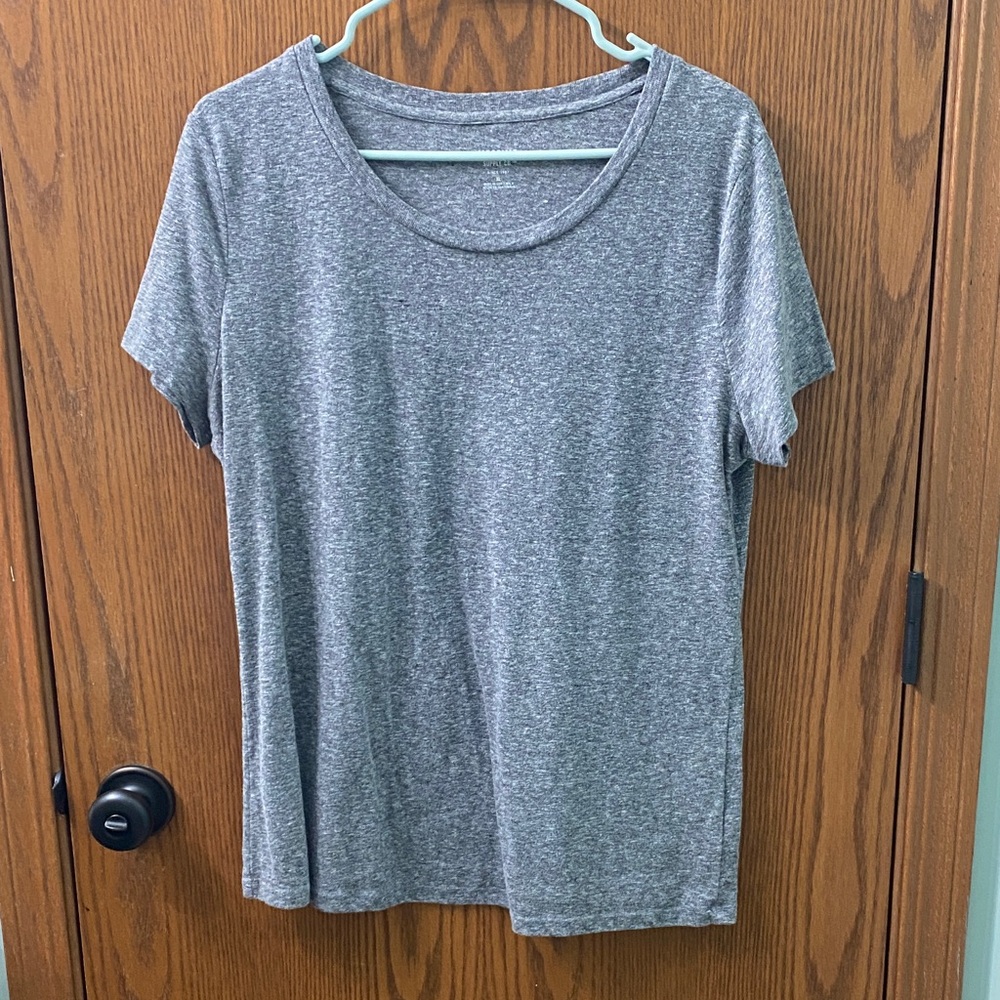 Mossimo Supply Co. Heather Gray Short Sleeve Tee